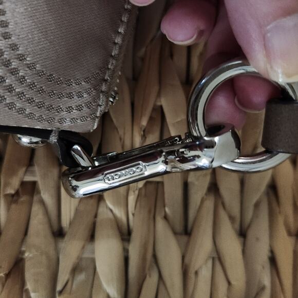 Coach Tan Brown Signature Op Art Satchel Bag - Picture 9 of 12